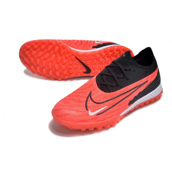 Calidad superior  Nike Phantom GX Elite TF Rojo y Negro Hombre Zapatos De Futbol