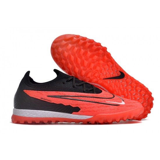 Calidad superior  Nike Phantom GX Elite TF Rojo y Negro Hombre Zapatos De Futbol