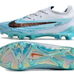 Hombre/Mujer Nike Phantom GX Elite FG Azul Blanco Zapatos De Futbol