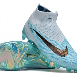 Hombre/Mujer Nike Phantom GX Elite FG High top Azul Zapatos De Futbol