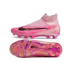 Hombre/Mujer Nike Phantom GX Elite FG High top Rosa Zapatos De Futbol