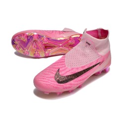 Hombre/Mujer Nike Phantom GX Elite FG High top Rosa Zapatos De Futbol