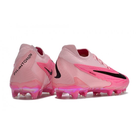 Mejor calidad  Hombre/Mujer Nike Phantom GX Elite FG Rosa Negro Zapatos De Futbol