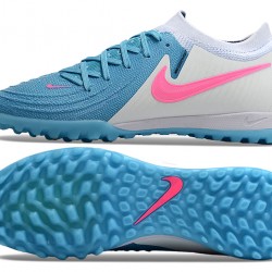 Nike Phantom GX II Elite TF Azul Blanco Hombre Zapatos De Futbol