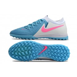 Nike Phantom GX II Elite TF Azul Blanco Hombre Zapatos De Futbol