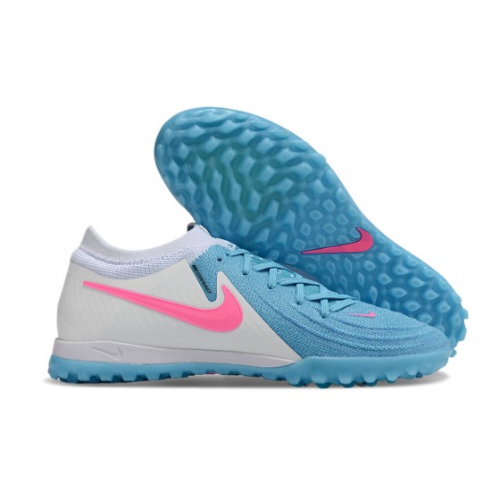 Explorar  Nike Phantom GX II Elite TF Azul Blanco Hombre Zapatos De Futbol