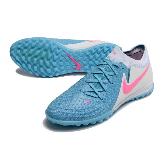 Explorar  Nike Phantom GX II Elite TF Azul Blanco Hombre Zapatos De Futbol