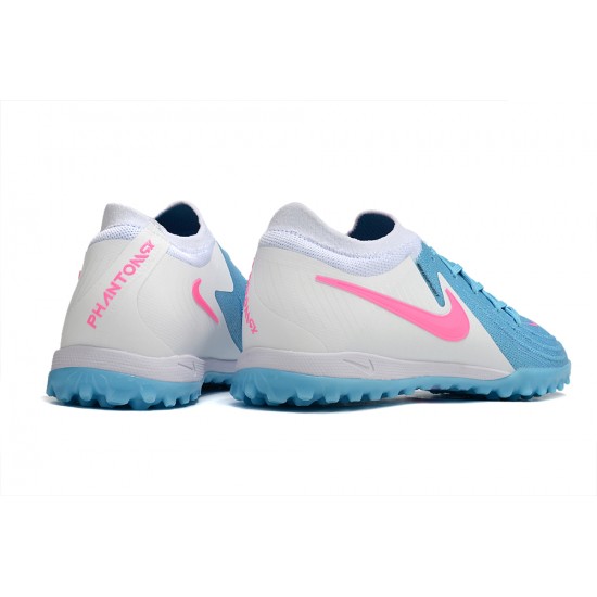 Explorar  Nike Phantom GX II Elite TF Azul Blanco Hombre Zapatos De Futbol