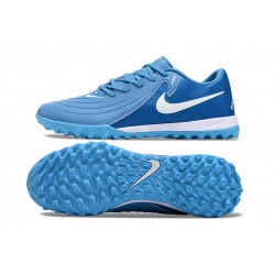 Nike Phantom GX II ACAD LV8 TF Azul Blanco Hombre Zapatos De Futbol
