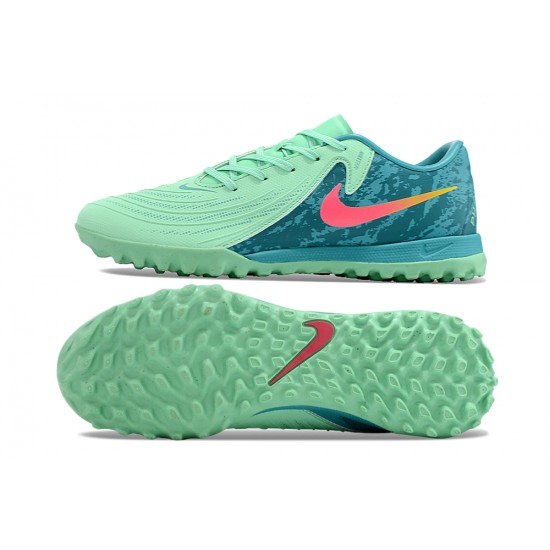Tienda  Nike Phantom GX II ACAD LV8 TF Verde Teal Hombre Zapatos De Futbol