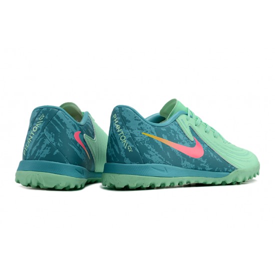 Tienda  Nike Phantom GX II ACAD LV8 TF Verde Teal Hombre Zapatos De Futbol
