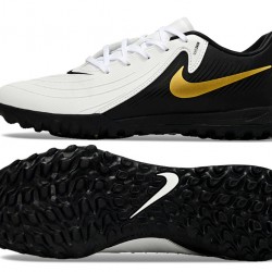 Nike Phantom GX II ACAD LV8 TF Blanco Negro Hombre Zapatos De Futbol