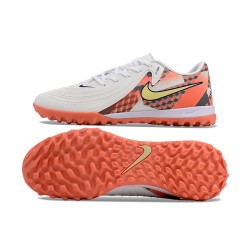 Nike Phantom GX II ACAD LV8 TF Blanco Naranja Hombre Zapatos De Futbol
