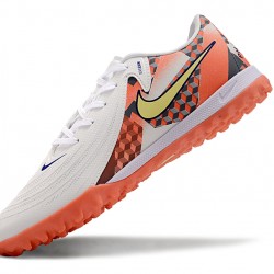 Nike Phantom GX II ACAD LV8 TF Blanco Naranja Hombre Zapatos De Futbol