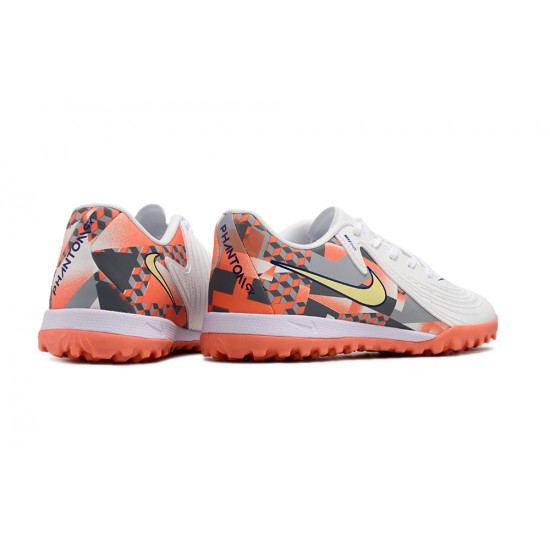 Explorar  Nike Phantom GX II ACAD LV8 TF Blanco Naranja Hombre Zapatos De Futbol
