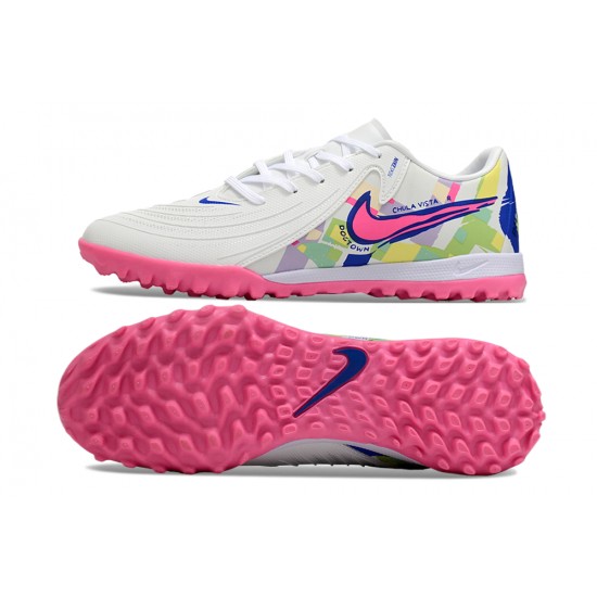 Comprar ahora  Nike Phantom GX II ACAD LV8 TF Blanco Rosa Hombre Zapatos De Futbol