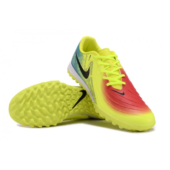 Calidad superior  Nike Phantom GX II ACAD LV8 TF Amarillo Negro Hombre Zapatos De Futbol