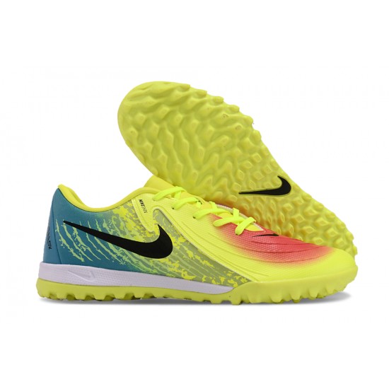 Calidad superior  Nike Phantom GX II ACAD LV8 TF Amarillo Negro Hombre Zapatos De Futbol