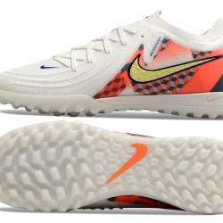 Nike Phantom GX II Elite TF Blanco Amarillo Hombre Zapatos De Futbol