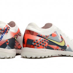 Nike Phantom GX II Elite TF Blanco Amarillo Hombre Zapatos De Futbol