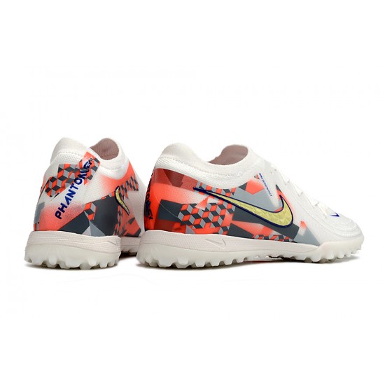 Tienda  Nike Phantom GX II Elite TF Blanco Amarillo Hombre Zapatos De Futbol