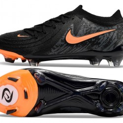 Nike Phantom Luna Elite FG Negro y Naranja Hombre Zapatos De Futbol