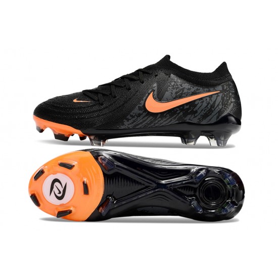 Descubrir  Nike Phantom Luna Elite FG Negro y Naranja Hombre Zapatos De Futbol