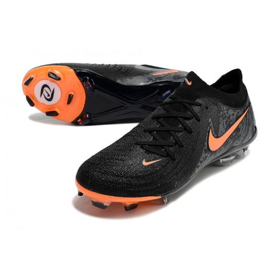 Descubrir  Nike Phantom Luna Elite FG Negro y Naranja Hombre Zapatos De Futbol