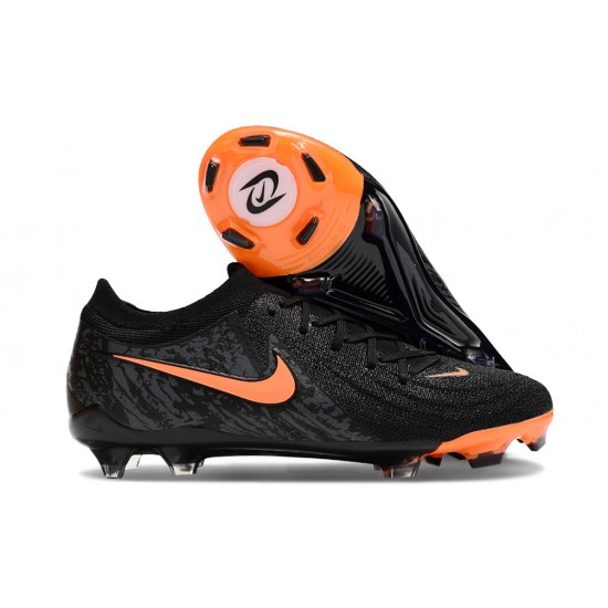 Descubrir  Nike Phantom Luna Elite FG Negro y Naranja Hombre Zapatos De Futbol