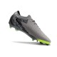Alta calidad Nike Phantom Luna Elite FG Gris Negro Hombre Zapatos De Futbol