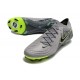 Alta calidad Nike Phantom Luna Elite FG Gris Negro Hombre Zapatos De Futbol