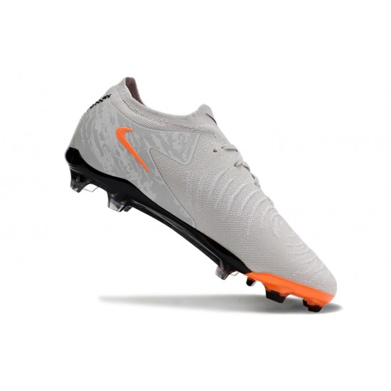 Mejor calidad  Nike Phantom Luna Elite FG Gris Naranja Hombre Zapatos De Futbol