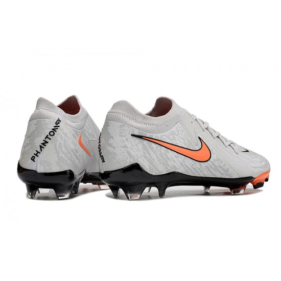 Mejor calidad  Nike Phantom Luna Elite FG Gris Naranja Hombre Zapatos De Futbol