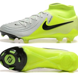 Nike Phantom Luna Elite FG High top Chartreuse Gris Zapatos De Futbol