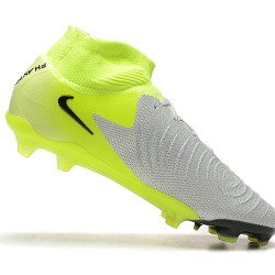 Nike Phantom Luna Elite FG High top Chartreuse Gris Zapatos De Futbol