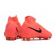 Alta calidad Nike Phantom Luna Elite FG High top Rojo Negro Zapatos De Futbol