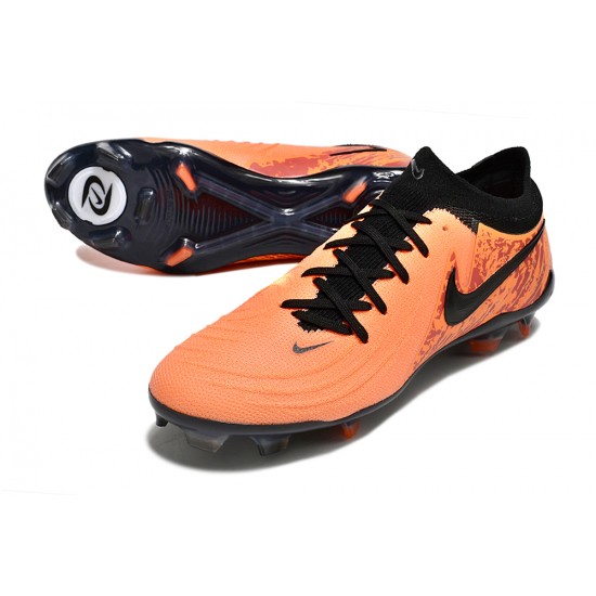 Tienda  Nike Phantom Luna Elite FG Naranja Negro Hombre Zapatos De Futbol