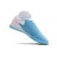 Calidad superior  Nike Phantom Luna Elite TF High top Azul Blanco Hombre Zapatos De Futbol