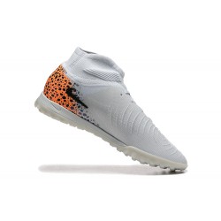 Nike Phantom Luna Elite TF High top Blanco Naranja Hombre Zapatos De Futbol