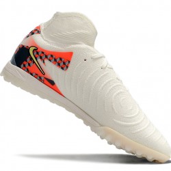 Nike Phantom Luna Elite TF High top Blanco Amarillo Hombre Zapatos De Futbol