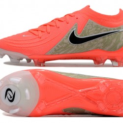 Hombre/Mujer Nike Phantom Luna Elite FG Rojo Negro Zapatos De Futbol