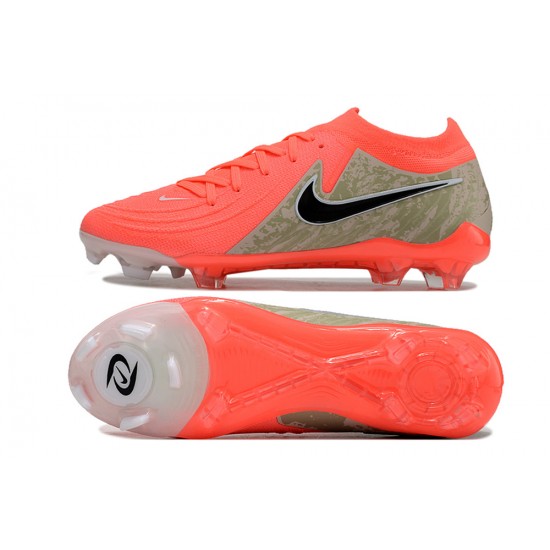 Explorar  Hombre/Mujer Nike Phantom Luna Elite FG Rojo Negro Zapatos De Futbol
