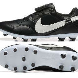 Nike The Premier III FG Negro y Blanco Hombre Zapatos De Futbol
