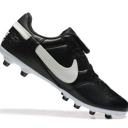 Nike The Premier III FG Negro y Blanco Hombre Zapatos De Futbol