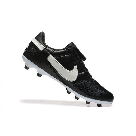 Explorar  Nike The Premier III FG Negro y Blanco Hombre Zapatos De Futbol