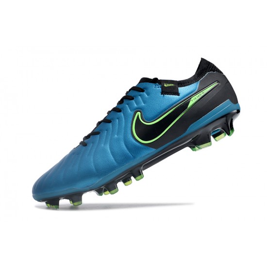 Descubrir  Nike Tiempo Legend 10 Elite FG Azul Negro Hombre Zapatos De Futbol
