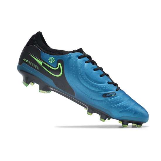 Descubrir  Nike Tiempo Legend 10 Elite FG Azul Negro Hombre Zapatos De Futbol