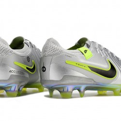 Nike Tiempo Legend 10 Elite FG Plata Hombre Zapatos De Futbol