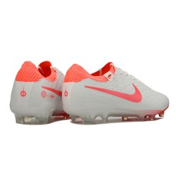 Nike Tiempo Legend 10 Elite FG Blanco Rosa Hombre Zapatos De Futbol