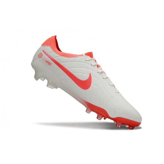 Descubrir  Nike Tiempo Legend 10 Elite FG Blanco Rosa Hombre Zapatos De Futbol